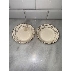 universal cambridge camwood ivory 22 carat gold Saucer Set Of‎ 4
